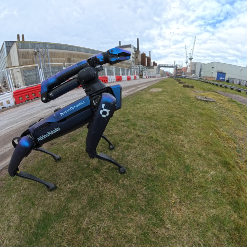 Spot robotic dog on site at Sellafield